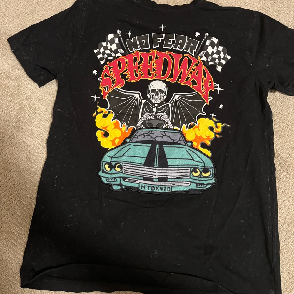 Speedway Kids Black Graphic T-Shirt